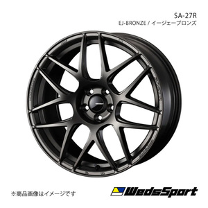 WedsSport/SA-27R キューブ Z12 アルミホイール1本【17×6.5J 4-100 INSET42 EJ-BRONZE】 0074182