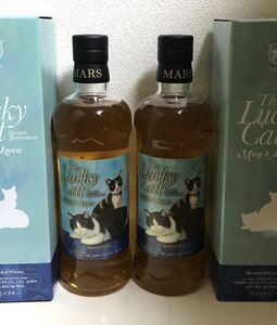 送料無料 2本セット MARS マルス 本坊酒造 The Lucky Cat ザ・ラッキーキャット メイ & ルナ whisky ウイスキー