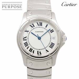 カルティエ Cartier サントスクーガーLM W20026K1 メンズ 腕時計 デイト ホワイト 自動巻き ウォッチ Santos Cougar 90264468