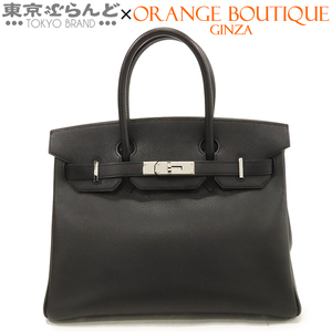 101755830 エルメス HERMES バーキン 30 □K刻印 黒 ブラック シルバー金具 エプソン ハンドバッグ レディース