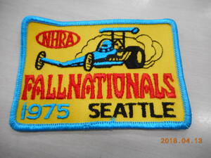 NHRA ワッペン 全米ホットロッド協会 FALL NATIONALS SEATTLE 1975