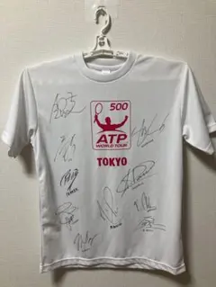 【希少品】ATP WORLD TOUR TOKYO 錦織選手サインTシャツ