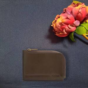 Fossil フォッシル コインケース アレン レザー ジップ カードケース