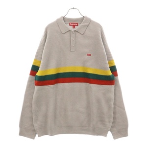 SUPREME シュプリーム 23AW Small Box Polo Sweater スモールボックスロゴセーター グレー