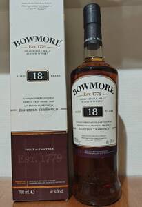 ボウモア　18年　bowmore whisky シングルモルト　スコッチウイスキー