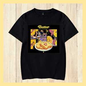 BTS【Butter】イラストTシャツA【S】