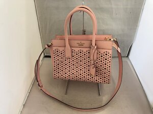 【KATE　SPADE】ケイトスペード　2WAYバッグ　ライトピンク　レザー　SY02-GHI