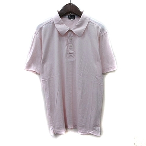 タケオキクチ TAKEO KIKUCHI ポロシャツ 半袖 4 ピンク /YI メンズ