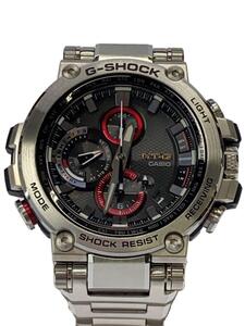 CASIO◆ソーラー腕時計・G-SHOCK/アナログ/ステンレス/SLV/SLV