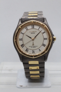 【SEIKO】CADET QUARTZ 7N01-6000 10BAR BASE METAL ST.STEEL BACK ANTIMAGNETIC 60G 中古品時計 電池交換済み 24.7.15