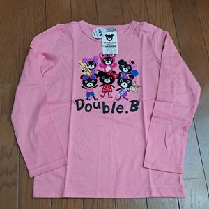 ⑪ 新品　130cm　定価7810円　ダブルB　ミキハウスダブルB　DOUBLE.B　長袖Tシャツ　ロンT　ミキハウス