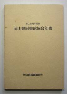 岡山県図書館協会年表　創立40周年記念