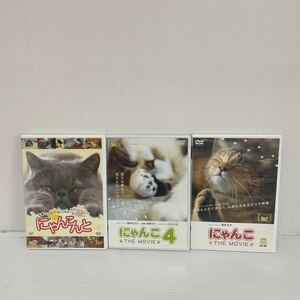 1円スタート 未検品 にゃんこDVD 3枚まとめ売り 猫 動物 C171