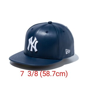 【送料込・新品】ニュー エラ NEWERA ニューヨーク・ヤンキース アップルレザー ネイビー