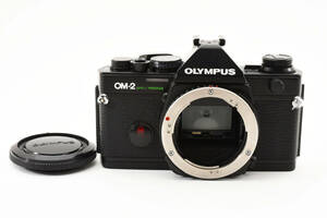 【美品】 オリンパス OLYMPUS OM-2 SPOT/PROGRAM ブラック ボディ フィルムカメラ MF一眼レフ 動作確認済み #1706