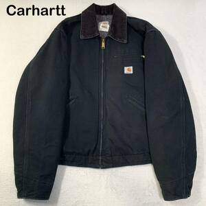 USA製　Carhartt カーハート　ダック地　デトロイトジャケット　J01 BLK 38