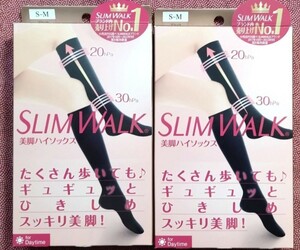 スリムウォーク　美脚ハイソックス　S-M　2個 新品