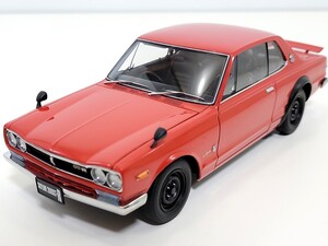 【希少 レアカラー】オートアート 1/18 ニッサン スカイライン 2000 GT-R KPGC10 ★ AUTOart Nissan Skyline 赤 RED ミニカー 250113