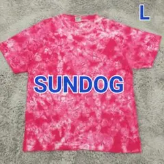 SUNDOG サンドッグ タイダイ ムラ染め 総柄 Tシャツ 半袖 メンズ L