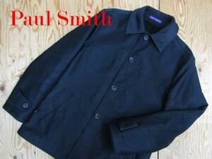 ★ポールスミス PoulSmith★メンズ 裏ボアフリース ステンカラーショートコート ブラック★R61020036A