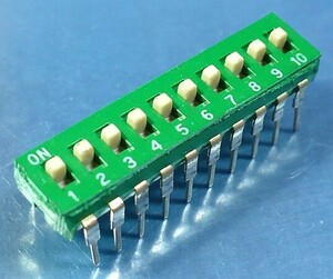 SMK製 DIP SW (ディップスイッチ/10回路タイプ) [4個組](a)