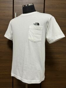 THE NORTH FACE(ザ・ノースフェイス） S/S SIMPLE LOGO POCKET TEE（シンプルロゴポケットティー）NT31933A ホワイト M GOLDWIN正規品