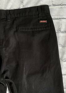 ディッキーズ Dickies ノータックチノパンツ 黒34インチ 中古(管NO201)