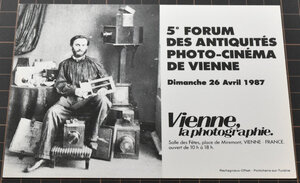 カメラ・写真に関する絵葉書　5e FORUM DES ANTIQUITES PHOTO-CINEMA　フランス製