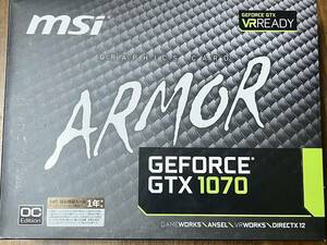 MSI NVIDIA GeForce GTX 1070 ARMOR 8G OC