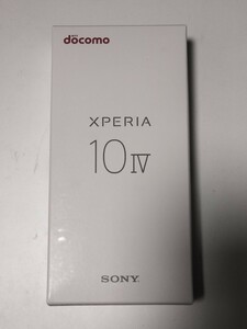 未使用品 送料無料 SONY Xperia 10 IV SO-52C Black　ブラックメモリー6GB ストレージ128GB 