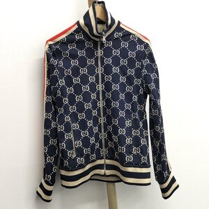 ●グッチ GUCCI ジャガードコットン ジャケット ネイビー サイズ表記S [Jコレ]A17FU87