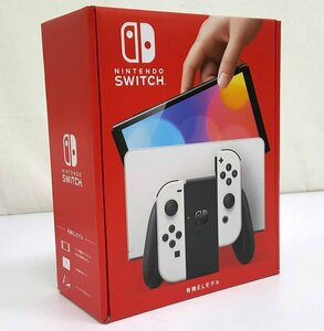 《未使用》Nintendo Switch ニンテンドースイッチ 有機ELモデル 本体 ホワイト 店頭/併売《ゲーム・80サイズ・福山店》K614