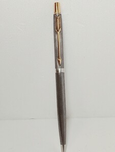 1円【良品/筆記OK】PARKER パーカー ボールペン スターリングシルバー STERLING 刻印　ヴィンテージ ノック式