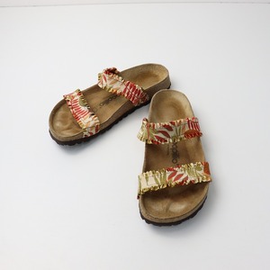 ビルケンシュトック BIRKENSTOCK パピリオ papillio キュラソー Curacao サンダル 24cm/オレンジ リーフ【2400014061499】