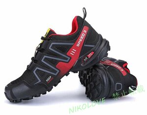 メンズ トレッキングシューズ アウトドア ハイキング ウォーキング ランニングシューズ 登山靴 防滑 24.5~28.5cm LD568