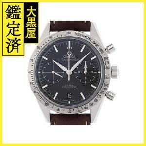 OMEGA スピードマスター57 コーアクシャル 331.12.42.51.10.001 ブラック文字盤 SS/レザー 自動巻き 並行品【472】SJ