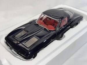 未展示品 オートアート 1/18 シボレー コルベットC2 1963 クーペ デイトナブルー アンテナ付属 外箱無 Chevrolet Corvette C2 Daytona Blue