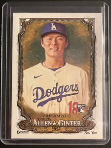 Yoshinobu Yamamoto 山本 由伸 Topps Allen & Ginter ルーキーカード MLB 2024 