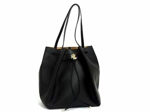 1円 ■極美品■ LAUREN RALPH LAUREN ローレンラルフローレン アンディ レザー ハンドバッグ ショルダー レディース ブラック系 FF2948