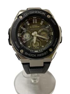 CASIO◆ソーラー腕時計_G-SHOCK/アナログ/BLK/BLK//