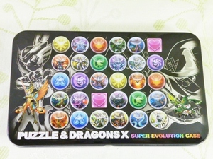 m619 新品未使用 PUZZLE＆DRAGONS X パズドラ 缶ペンケース