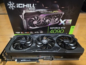 【動作確認済美品】RTX 4090 NVIDIA GEFORCE INNO3D 24GB iCHILL X3 グラフィックボード