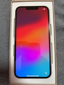 新品　バッテリー100% iPhone 13 ホワイト 128GB SIMフリー iPhone