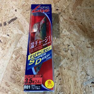 新品 エギ王Q LIVE 3.5 SD 24g R01 RGA 赤テープ エギ王Qライブ スーパーディープ 3.5号 温チャージ