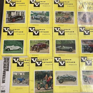 B3173　1965　12冊セット　「THE VETERAN AND VINTAGE」　ベテラン&ヴィンテージ 英国旧車雑誌 英国車 旧車　ビンテージ　クラシックカー