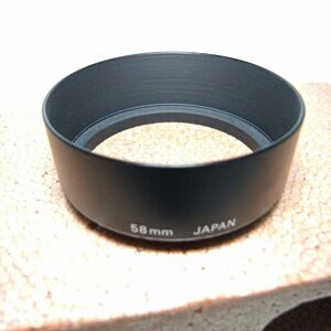 ノーブランド 58mm 標準レンズ用 メタルレンズフード（中古）