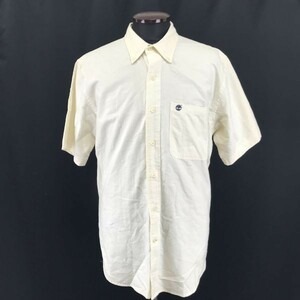 Timberland★ボタンダウン/半袖シャツ【Mens size -M/アイボリー/ivory】Tops/Shirts◆BG952