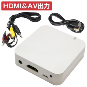 AVドングルレシーバー HDMI/RCA AV出力 ワイヤレス ミラーリング スマホ iphone Android ipad YouTube 動画 画面 転送 テレビ