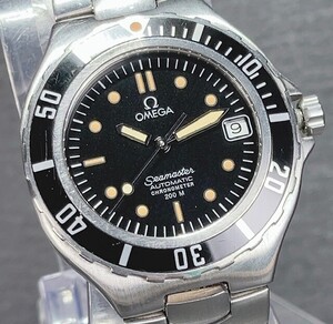 美品 オメガ OMEGA 368.1042 シーマスター200 クロノメーター Cal.1111 デイト 自動巻き 手巻き 腕時計 プレボンド 1986～88年 稼働品