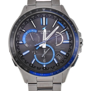 カシオ CASIO OCW-G1100-1AJF オシアナス チタン ソーラー GPS衛星電波 メンズ 良品 Q#135056